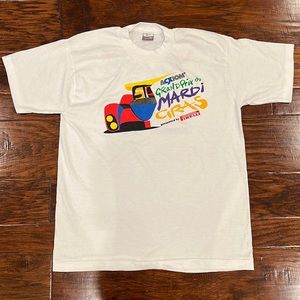 Vintage Single Stitch Best Fruit of the Loom Abstract Graphic T-Shirt 90s Y2K